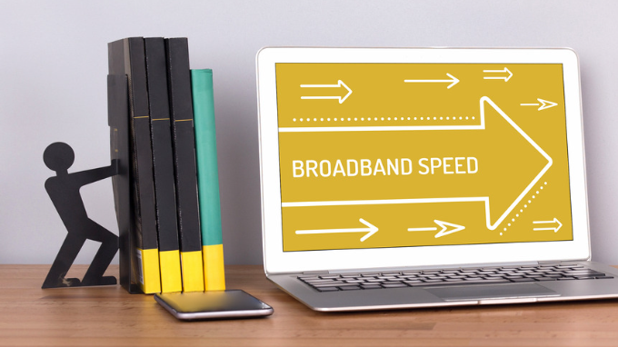 broadband speed graphic
